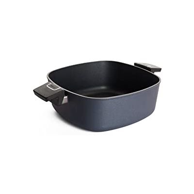 Woll Diamond Lite Cacerola cuadrada, 28 x 28 cm, 10,5 cm de alto, 6 litros, con 2 asas laterales, apta para vitrocerámica, gas, eléctrica, halógena, no apta para inducción, aluminio fundido, apto Woll Diamond Lite Cacerola cuadrada, 28 x 28 cm, 10,5 cm de alto, 6 litros, con 2 asas laterales, apta para vitrocerámica, gas, eléctrica, halógena, no apta para inducción, aluminio fundido, apto
