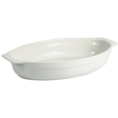 Crealys Tradifonte Fuente Ovalada para Horno con Asas Seducción Cerámica Color Blanco, Centimeters Crealys Tradifonte Fuente Ovalada para Horno con Asas Seducción Cerámica Color Blanco, Centimeters