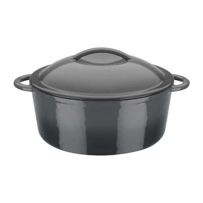 GSW Olla de Cocina, Gris, 24 x 10 cm, 4 l, Hierro Fundido GSW Olla de Cocina, Gris, 24 x 10 cm, 4 l, Hierro Fundido