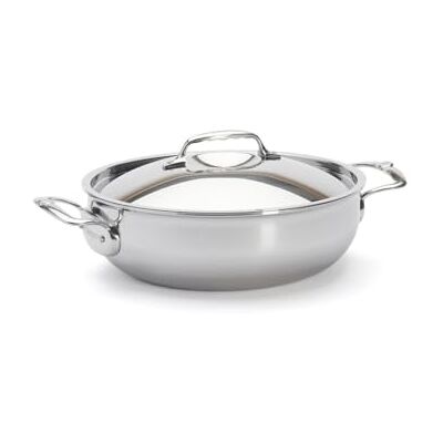 DE BUYER , CACEROLA BAJA CONICA CON TAPADERA 28 CM,41 x 34,50 x 15 cm- DE BUYER , CACEROLA BAJA CONICA CON TAPADERA 28 CM,41 x 34,50 x 15 cm-