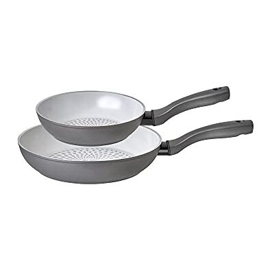 Prestige Sartén, Paquete Doble, Aluminio, Gris Prestige Sartén, Paquete Doble, Aluminio, Gris
