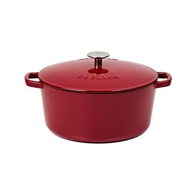Gerlach Le Creuset Cocotte 1760 Cacerola de hierro fundido con tapa (5 L, para todo tipo de fuegos), color marrón Gerlach Le Creuset Cocotte 1760 Cacerola de hierro fundido con tapa (5 L, para todo tipo de fuegos), color marrón