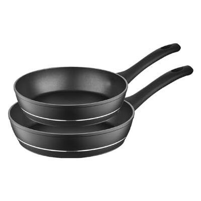 Florina DELUX Juego de 2 sartenes de aluminio Revestimiento antiadherente Incluida inducción Asas suaves al tacto Resistentes al calor Fáciles de limpiar Aluminio forjado duradero Florina DELUX Juego de 2 sartenes de aluminio Revestimiento antiadherente Incluida inducción Asas suaves al tacto Resistentes al calor Fáciles de limpiar Aluminio forjado duradero