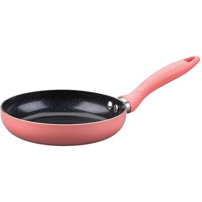 Fackelmann Mini sartén de 14 cm de diámetro de aluminio reciclado, revestimiento cerámico, ideal para tortitas y verduras, color rosa delicado, adecuada para cocinas de gas, eléctricas y Fackelmann Mini sartén de 14 cm de diámetro de aluminio reciclado, revestimiento cerámico, ideal para tortitas y verduras, color rosa delicado, adecuada para cocinas de gas, eléctricas y