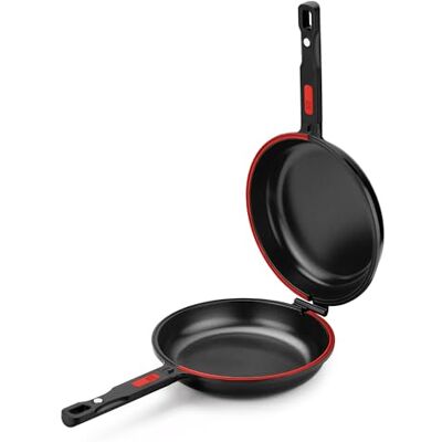 BRA Dupla Premiere Sartén Doble para Tortilla de Patatas, 26 cm de Diámetro, Aluminio Fundido, Triple Capa Antiadherente, 100% sin PFOA, Para todo Tipo de Cocinas BRA Dupla Premiere Sartén Doble para Tortilla de Patatas, 26 cm de Diámetro, Aluminio Fundido, Triple Capa Antiadherente, 100% sin PFOA, Para todo Tipo de Cocinas