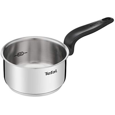 Tefal Primary cacerola 14 cm (1 L), 10 años de garantía, acero inoxidable premium, inducción, hervir a fuego lento, Tefal Primary cacerola 14 cm (1 L), 10 años de garantía, acero inoxidable premium, inducción, hervir a fuego lento,
