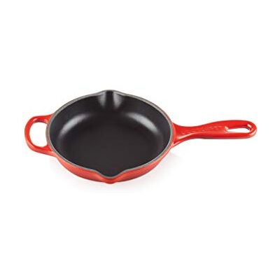 LE CREUSET Sartén skillet redonda de hierro fundido, diámetro 16 cm, Cereza, 20182160600422 LE CREUSET Sartén skillet redonda de hierro fundido, diámetro 16 cm, Cereza, 20182160600422