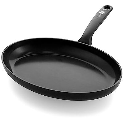 GreenPan Torino Sartén para Pescado de Cerámica Antiadherente Saludable de 32 cm, Sin PFAS, Apta para Inducción, Apta para Horno hasta 160°C, Apta para Lavavajillas, Negra GreenPan Torino Sartén para Pescado de Cerámica Antiadherente Saludable de 32 cm, Sin PFAS, Apta para Inducción, Apta para Horno hasta 160°C, Apta para Lavavajillas, Negra