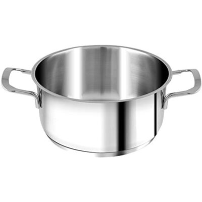 H&H Elodie Cacerola con Fondo de Inducción, 2 Asas, Acero INOX, 26 cm H&H Elodie Cacerola con Fondo de Inducción, 2 Asas, Acero INOX, 26 cm