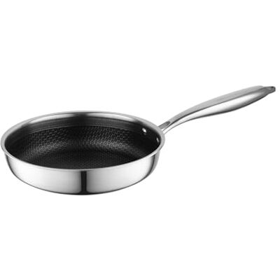 Florina Sartén de acero inoxidable ARISTO 20 centímetros Estructura de 3 capas Recubrimiento antiadherente con efecto panal Apto para horno Mango ergonómico Para todo tipo de estufas Florina Sartén de acero inoxidable ARISTO 20 centímetros Estructura de 3 capas Recubrimiento antiadherente con efecto panal Apto para horno Mango ergonómico Para todo tipo de estufas