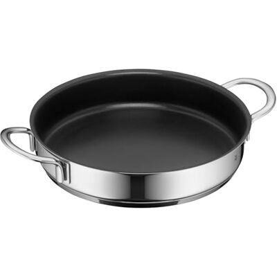 WMF Mini Sartén para inducción (18 cm de diámetro, Acero Inoxidable Cromargan, Reborde, Apto para lavavajillas, Silver, 18 cm cm WMF Mini Sartén para inducción (18 cm de diámetro, Acero Inoxidable Cromargan, Reborde, Apto para lavavajillas, Silver, 18 cm cm