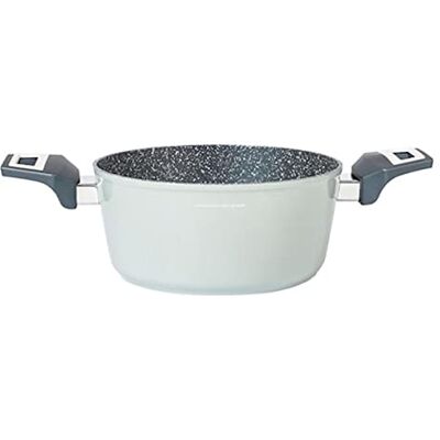 H&H Gourmet Alessandro Borghese Cacerola con 2 asas, antiadherente, 20 cm, inducción, aluminio H&H Gourmet Alessandro Borghese Cacerola con 2 asas, antiadherente, 20 cm, inducción, aluminio