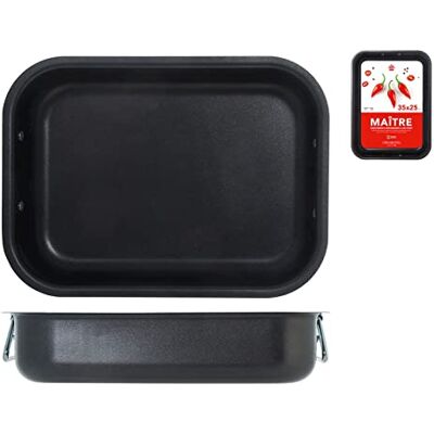 HOME Tostador Maitre, Revestimiento Antiadherente, 35x25 cm, Aluminio, Negro, 37x27x7 cm, Multicolor, One Size HOME Tostador Maitre, Revestimiento Antiadherente, 35x25 cm, Aluminio, Negro, 37x27x7 cm, Multicolor, One Size
