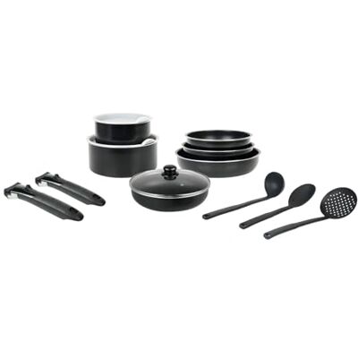Sitram Batería de cocina (14 unidades, aluminio reciclado: 2 mangas Amov. 1 sartén Ø26 cm 1 cubierta. vidrio 3 estufas Ø20,24,28 2 cacerolas Ø16,20 2 cubierta. Plastic Ø16,20 Juego de 3 Sitram Batería de cocina (14 unidades, aluminio reciclado: 2 mangas Amov. 1 sartén Ø26 cm 1 cubierta. vidrio 3 estufas Ø20,24,28 2 cacerolas Ø16,20 2 cubierta. Plastic Ø16,20 Juego de 3
