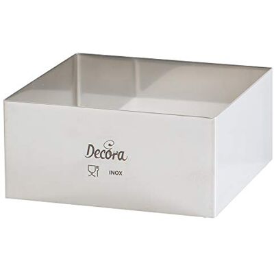 Decora Cuadrado DE Acero INOX 28 X 28 X H 4,5 CM Decora Cuadrado DE Acero INOX 28 X 28 X H 4,5 CM