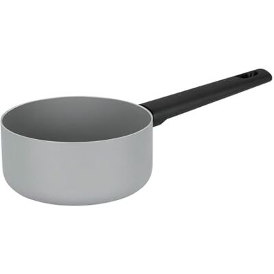 Sitram Cazo de aluminio gris colección SILICE Ø 18 cm – Revestimiento antiadherente saludable de cerámica sin PFAS – Mango termorresistente – Todos los fuegos incluyendo inducción Sitram Cazo de aluminio gris colección SILICE Ø 18 cm – Revestimiento antiadherente saludable de cerámica sin PFAS – Mango termorresistente – Todos los fuegos incluyendo inducción