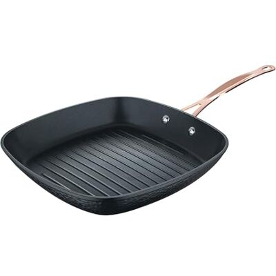San Ignacio Bergner Copper Sartén Grill 28x28cm en Aluminio forjado Antiadherente en color Negro mate San Ignacio Bergner Copper Sartén Grill 28x28cm en Aluminio forjado Antiadherente en color Negro mate