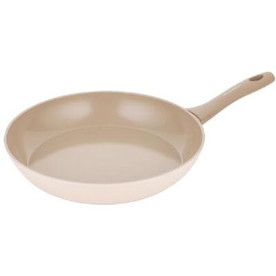 Florina Sartén de aluminio forjado MOKKA 24 cm Con revestimiento cerámico Para cocinas de inducción, gas y eléctricas Mango soft-touch con efecto madera Resistente a los arañazos Florina Sartén de aluminio forjado MOKKA 24 cm Con revestimiento cerámico Para cocinas de inducción, gas y eléctricas Mango soft-touch con efecto madera Resistente a los arañazos