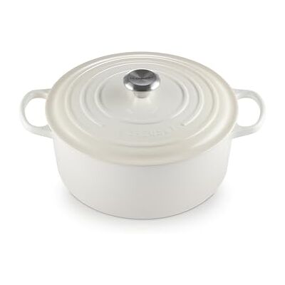 Le Creuset Cazuela Redonda de Hierro Fundido Meringue 28cm - Cazuela de Hierro Le Creuset Cazuela Redonda de Hierro Fundido Meringue 28cm - Cazuela de Hierro