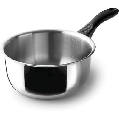 LACOR Cazo Recto Garinox, Acero Inoxidable, Acabado Pulido Brillante, Mango Ergonómico de Baquelita, 2.5 Litros, Apto para Inducción, No apto para Horno, Apto para Lavavajillas, Ø20cm LACOR Cazo Recto Garinox, Acero Inoxidable, Acabado Pulido Brillante, Mango Ergonómico de Baquelita, 2.5 Litros, Apto para Inducción, No apto para Horno, Apto para Lavavajillas, Ø20cm