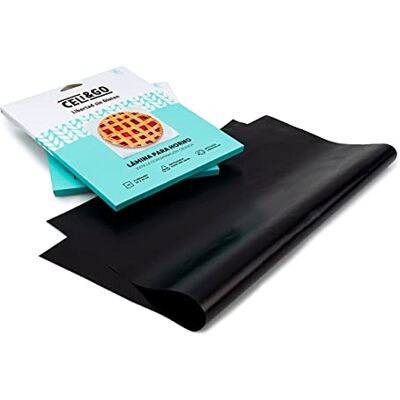 CELI&GO Lámina para Horno – Pack de 4 Láminas para Horno Reutilizables, Lavables, Antiadherentes, Libres de PFOA, Evita la Contaminación Cruzada – Tamaño Lámina 33 x 40 cm CELI&GO Lámina para Horno – Pack de 4 Láminas para Horno Reutilizables, Lavables, Antiadherentes, Libres de PFOA, Evita la Contaminación Cruzada – Tamaño Lámina 33 x 40 cm