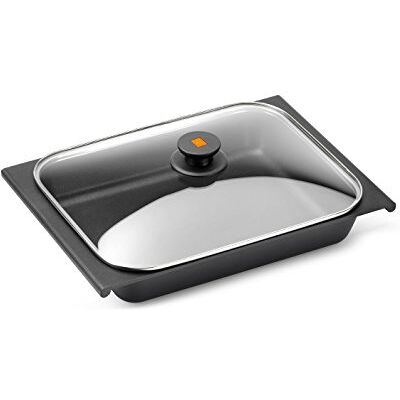 BRA Efficient Bandeja rustidera con tapa, Negro, 41 cm BRA Efficient Bandeja rustidera con tapa, Negro, 41 cm
