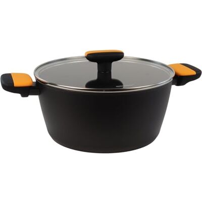 Fackelmann Tapa de aluminio forjado cerámica soft 24 cm - Cuchara Fackelmann Tapa de aluminio forjado cerámica soft 24 cm - Cuchara