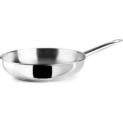 IBILI Sartén Ebbe 22 Cm, Acero inoxidable, Apto para induccion, sin antiadherente IBILI Sartén Ebbe 22 Cm, Acero inoxidable, Apto para induccion, sin antiadherente