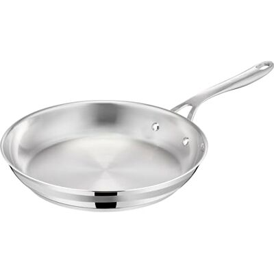 Tefal Jamie Oliver Sartén de 24 cm, Apto inducción, sin revestimiento antiadherente, Thermo-Fusion, apto lavavajillas y horno, acero inoxidable Tefal Jamie Oliver Sartén de 24 cm, Apto inducción, sin revestimiento antiadherente, Thermo-Fusion, apto lavavajillas y horno, acero inoxidable