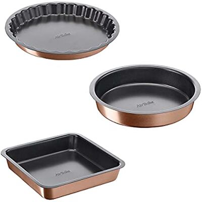 Tefal Airbake Molde para tartas (23 cm, 23 cm, molde para tartas cuadradas, 27 cm, cocción perfecta, revestimiento antiadherente, cocina saludable, ecológica, apto para lavavajillas , apto Tefal Airbake Molde para tartas (23 cm, 23 cm, molde para tartas cuadradas, 27 cm, cocción perfecta, revestimiento antiadherente, cocina saludable, ecológica, apto para lavavajillas , apto