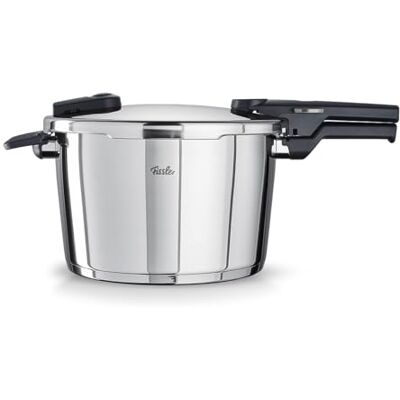 Fissler Vitaquick Olla a presión de 8 l y 26 cm de diámetro, acero inoxidable, 2 niveles de cocción, fabricada en Alemania, inducción Fissler Vitaquick Olla a presión de 8 l y 26 cm de diámetro, acero inoxidable, 2 niveles de cocción, fabricada en Alemania, inducción
