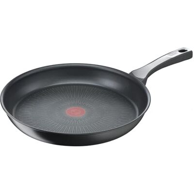 Tefal Unlimited On Sartén de 32 cm, Apto inducción, antiadherente, revestimiento titanio, Thermo-signal, apto lavavajillas y horno, acero inoxidable Tefal Unlimited On Sartén de 32 cm, Apto inducción, antiadherente, revestimiento titanio, Thermo-signal, apto lavavajillas y horno, acero inoxidable