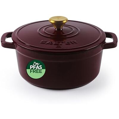 Salter Chester Cazuela de hierro fundido, 2 l, roja Salter Chester Cazuela de hierro fundido, 2 l, roja