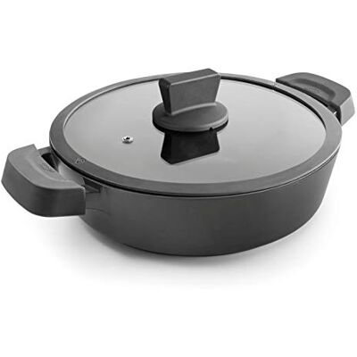 LACOR Tartera con tapa titanium pro con antiadherente, Aluminio, 36 cm LACOR Tartera con tapa titanium pro con antiadherente, Aluminio, 36 cm