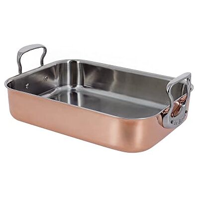 DE BUYER , BANDEJA DE ASAR COBRE ALU INOX 35X25CM,41 x 27 x 13.35 cm- DE BUYER , BANDEJA DE ASAR COBRE ALU INOX 35X25CM,41 x 27 x 13.35 cm-