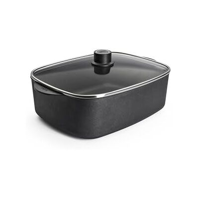 Woll Eco Logic QXR Cacerola con tapa de cristal, inductiva, 31 x 26 cm, 11 cm de alto, 7,5 litros, apta para todo tipo de cocinas, sin PFAS, aluminio fundido, sellado antiadherente, apto para horno Woll Eco Logic QXR Cacerola con tapa de cristal, inductiva, 31 x 26 cm, 11 cm de alto, 7,5 litros, apta para todo tipo de cocinas, sin PFAS, aluminio fundido, sellado antiadherente, apto para horno
