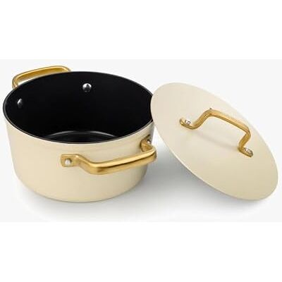 Arcos Serie Samoa Iconic Cacerola Antiadherente Cerámico 20 cm y 2,6 L Aluminio Forjado Apta cualquier cocina Mango Acero Inoxidable Color Beige LIBRE DE (PFOA/PTFE/PFOS) Arcos Serie Samoa Iconic Cacerola Antiadherente Cerámico 20 cm y 2,6 L Aluminio Forjado Apta cualquier cocina Mango Acero Inoxidable Color Beige LIBRE DE (PFOA/PTFE/PFOS)