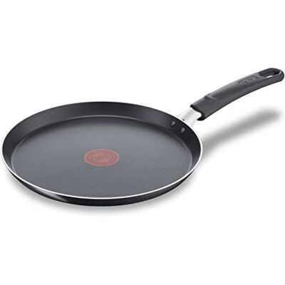 Tefal Day By Day On Crepera 25 cm con antiadherente de titanio, picos vertedores, Thermo-Signal, base difusora, forma profunda, apta para gas, vitrocerámica y eléctricas, fácil de limpiar Tefal Day By Day On Crepera 25 cm con antiadherente de titanio, picos vertedores, Thermo-Signal, base difusora, forma profunda, apta para gas, vitrocerámica y eléctricas, fácil de limpiar