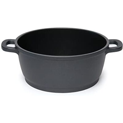Excelsa Revestimiento Negro sartén 2/Asas de 24 cm con Fondo para inducción Excelsa Revestimiento Negro sartén 2/Asas de 24 cm con Fondo para inducción