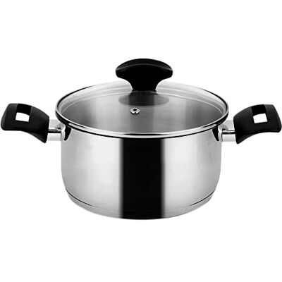 Fagor Alaia Cazuela Inducción 18 cm, 2,1 Litros Acero Inoxidable 18/10, Tapa de Cristal, Fondo Difusor de Triple Capa, Apto para Todas las Cocinas, Vitrocerámica, Gas, Lavavajillas Fagor Alaia Cazuela Inducción 18 cm, 2,1 Litros Acero Inoxidable 18/10, Tapa de Cristal, Fondo Difusor de Triple Capa, Apto para Todas las Cocinas, Vitrocerámica, Gas, Lavavajillas