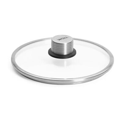 Woll Logic Pro Tapa redonda de cristal de seguridad (20 cm de diámetro, con botón de acero inoxidable) Woll Logic Pro Tapa redonda de cristal de seguridad (20 cm de diámetro, con botón de acero inoxidable)