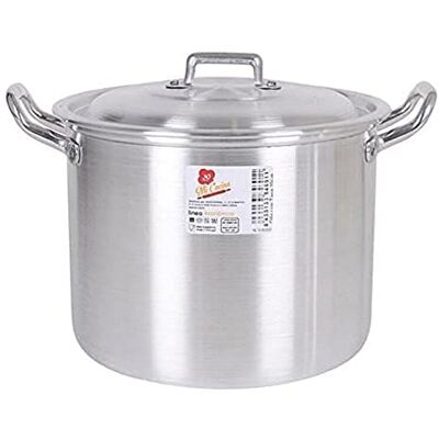 A La Cuina Olla con Tapa de Aluminio, Multicolor, 24cm A La Cuina Olla con Tapa de Aluminio, Multicolor, 24cm