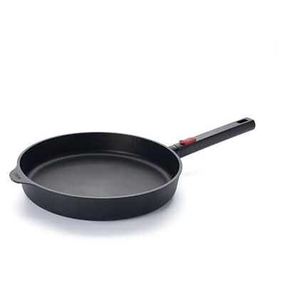 Woll Eco Logic QXR Sartén plana de hierro fundido (inductiva, diámetro de 28 cm, 5 cm de alto, con mango extraíble, apta para todo tipo de cocinas, sin PFAS, revestimiento antiadherente, aluminio Woll Eco Logic QXR Sartén plana de hierro fundido (inductiva, diámetro de 28 cm, 5 cm de alto, con mango extraíble, apta para todo tipo de cocinas, sin PFAS, revestimiento antiadherente, aluminio