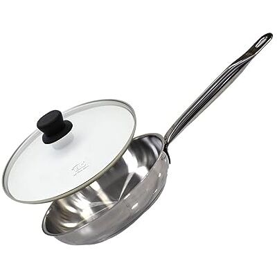 ELO juego de sartén y tapas, sartén, apto para todo tipo de fuegos, aluminio, vidrio, acero inoxidable, negro, transparente, 32 cm ELO juego de sartén y tapas, sartén, apto para todo tipo de fuegos, aluminio, vidrio, acero inoxidable, negro, transparente, 32 cm