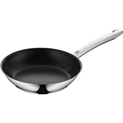 WMF Sartén de 24 cm, acero inoxidable, revestimiento de acero inoxidable Cromargan, apta para horno WMF Sartén de 24 cm, acero inoxidable, revestimiento de acero inoxidable Cromargan, apta para horno