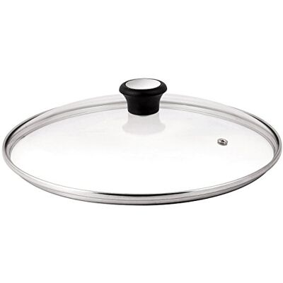 Tefal Tapa cristal 20 cm 280973 Tapa de cristal con ventilación de vapor integrada, pomo cómodo, apta para sartenes, ollas y guiseras Tefal Tapa cristal 20 cm 280973 Tapa de cristal con ventilación de vapor integrada, pomo cómodo, apta para sartenes, ollas y guiseras