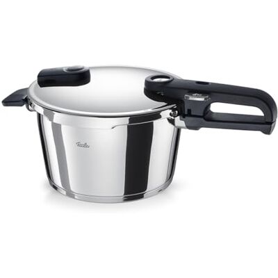 Fissler Vitaquick® Elemental Olla a presión (4,5 l (diámetro de 22 cm), color verde salvia – Fabricado en Alemania, 2 niveles de cocción, bajo consumo, base supertérmica, inducción Fissler Vitaquick® Elemental Olla a presión (4,5 l (diámetro de 22 cm), color verde salvia – Fabricado en Alemania, 2 niveles de cocción, bajo consumo, base supertérmica, inducción