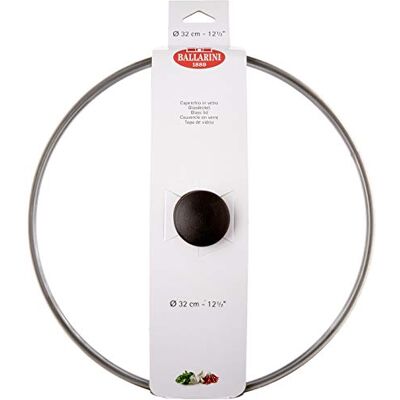 Ballarini Salento Cubierta de Cristal con válvula, Transparente, diámetro 32 cm Ballarini Salento Cubierta de Cristal con válvula, Transparente, diámetro 32 cm