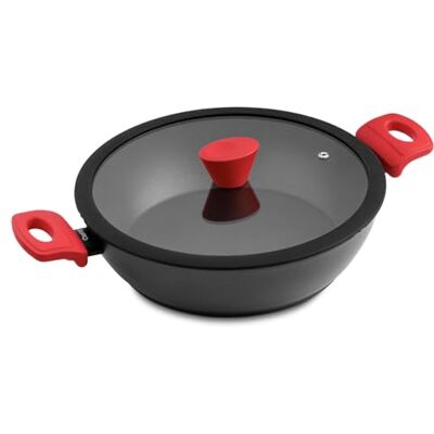 Castey RED Cacerola baja100% aluminio reciclado Castey RED Cacerola baja100% aluminio reciclado