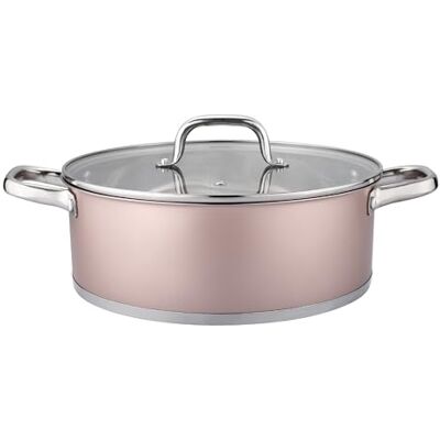 VIER - CACEROLA INOXIDABLE 26CM diámetro * 9cm altura, interior pulido con escala medidora, capacidad 4,78 Litros (161,5 Oz) Inducción VIER - CACEROLA INOXIDABLE 26CM diámetro * 9cm altura, interior pulido con escala medidora, capacidad 4,78 Litros (161,5 Oz) Inducción